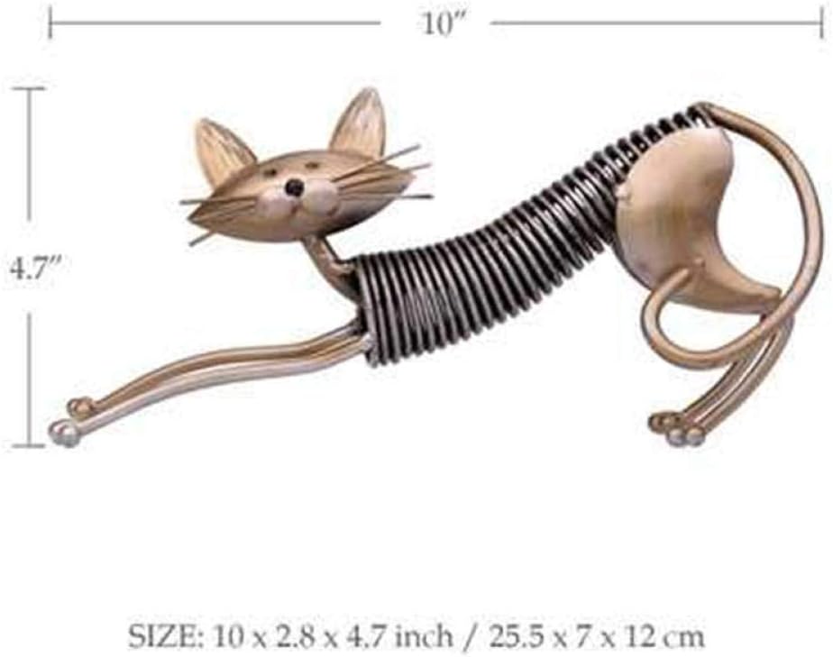 Handmade Sculptures Sculptures Sculptures Ornaments Statues And Figurines Simple Modern Metal Craftwork Sculpture Abstraction Spring Cat Animal Decoration Creative Living Room Study Room Ornaments - Image 2