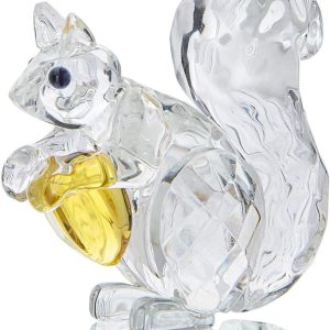 Crystal Animals Squirrel Collectible Figurine Paperweight Table Centerpiece Ornament
